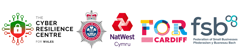 WCRC, South Wales Police, Natwest, For Cardiff & FSB logos