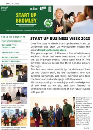 Start Up Bromley Front Page