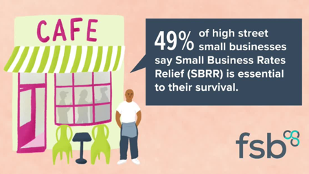 <center>49% of high street small businesses say SBRR is essential</center>